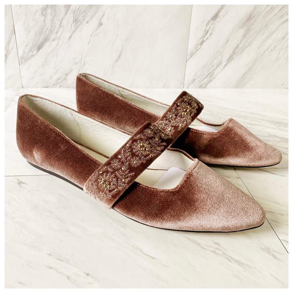 Bettye Muller Anthropologie Arietta Flats in Mauve Pink Size 9 - Picture 3 of 10